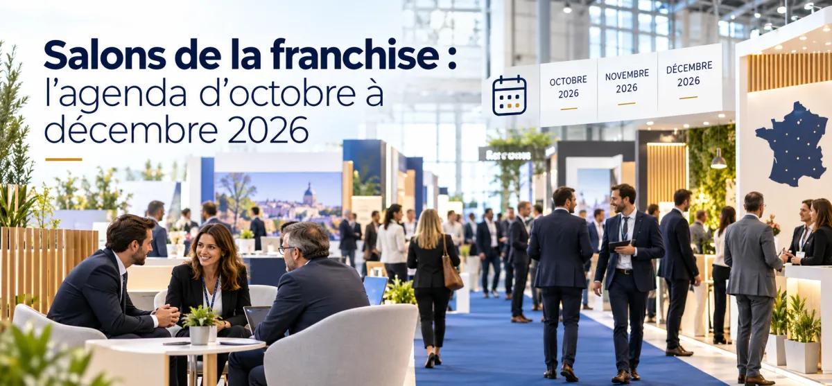 Salons de la franchise : l’agenda d’octobre à décembre 2026